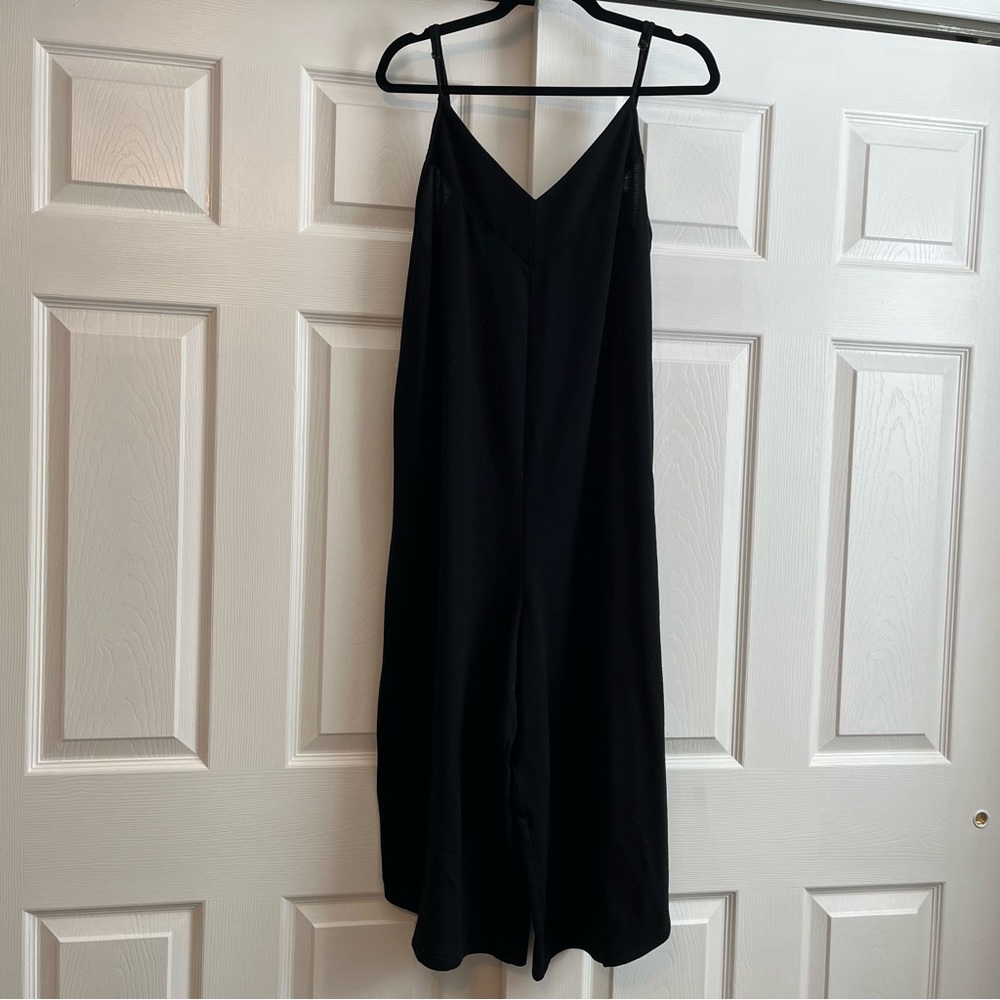 Black midi jumpsuit